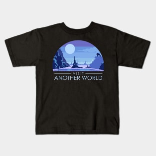 Visit Another World - Retro Video Game Kids T-Shirt